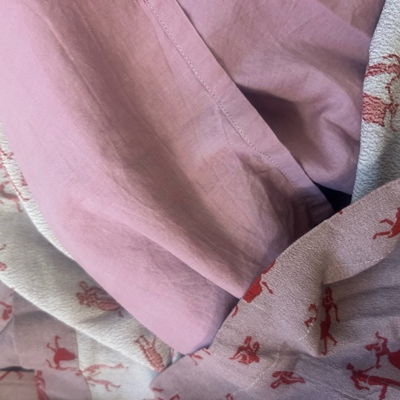 Nice Things (Anthropologie) S EUC Pink Knee-Length A-Line Pleated Skirt - Picture 10 of 14